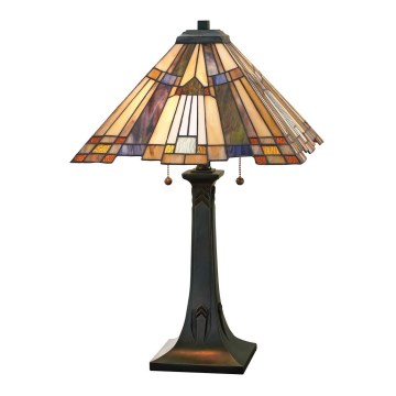 Elstead - Stolní lampa Tiffany INGLENOOK 2xE27/60W/230V    