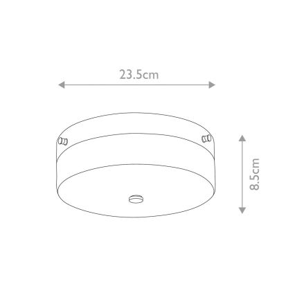 Elstead - LED Koupelnové stropní svítidlo TAMAR 1xGX53/5,7W/230V IP44