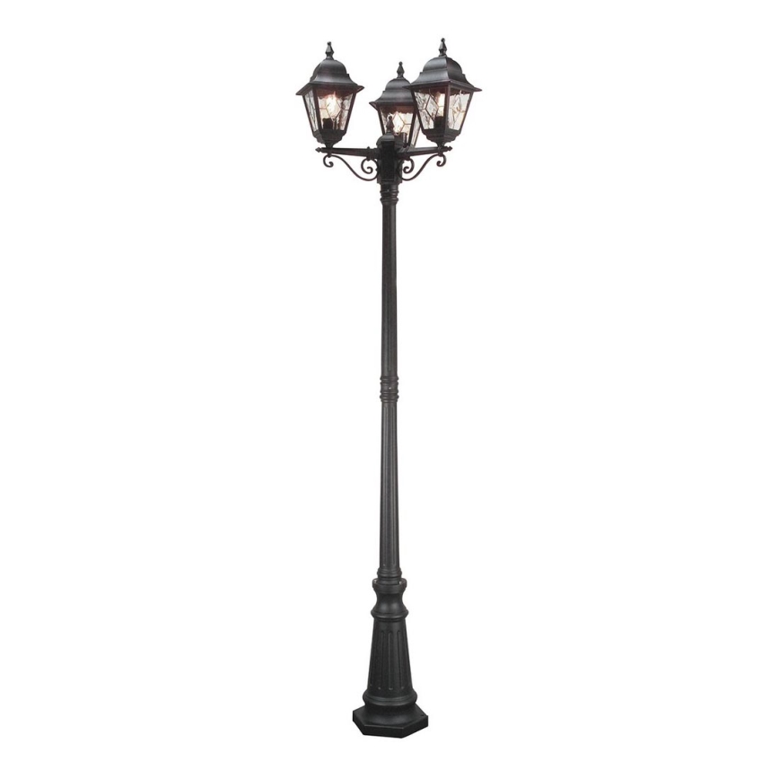 Elstead - Venkovní lampa NORFOLK 3xE27/100W/230V IP43 černá