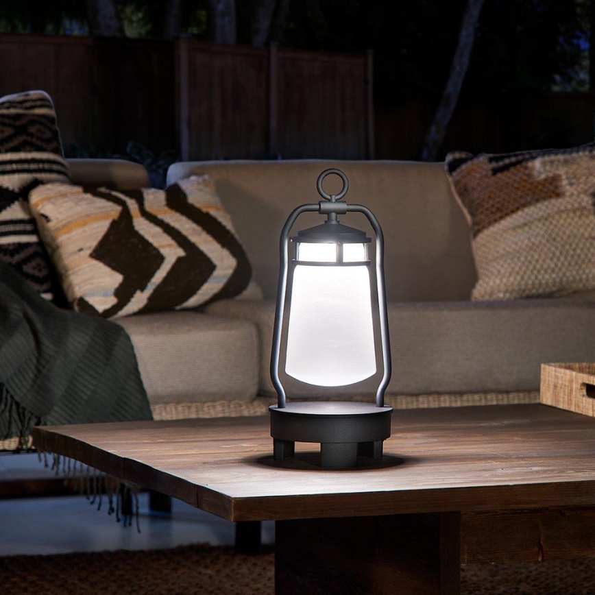 Elstead - Venkovní lampa s reproduktorem LYNDON 3W/230V IP44 8800 mAh
