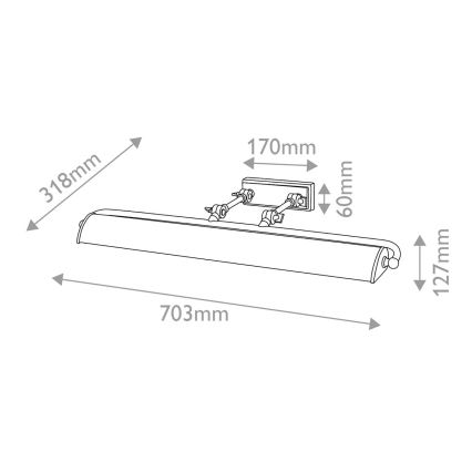 Elstead - Obrazové svítidlo WINCHFIELD 4xE14/40W/230V zlatá