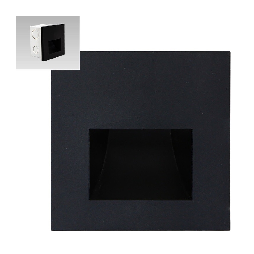 Emithor 70419 - LED Schodišťové svítidlo SUNNY LED/1W/230V 4000K černá