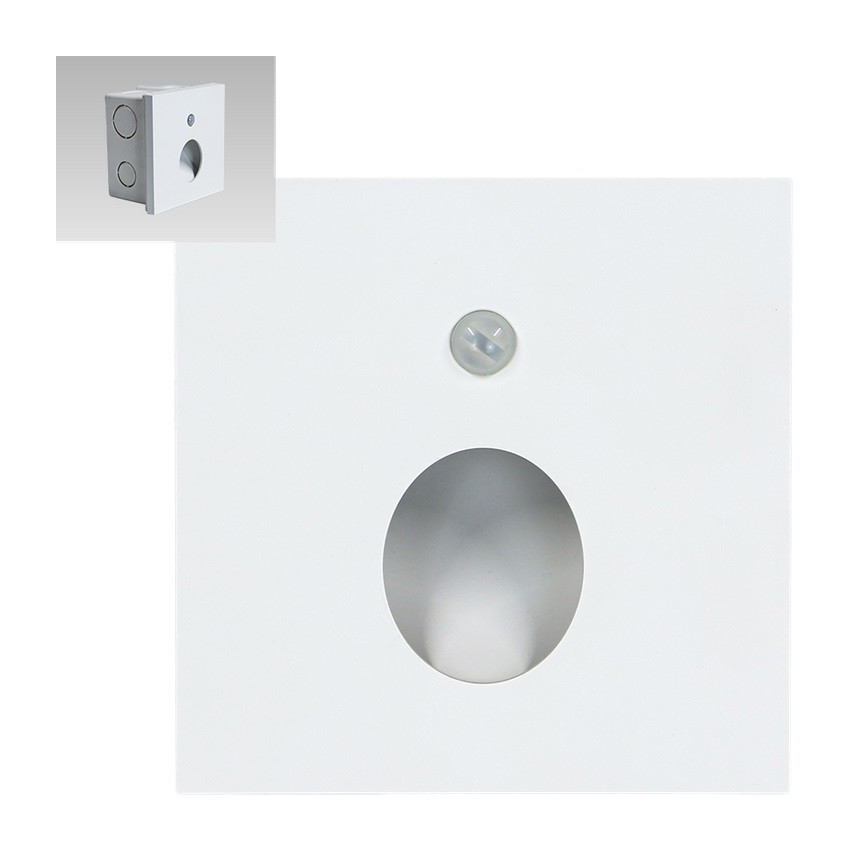 Emithor 70432 - LED Schodišťové svítidlo se senzorem OLIVE LED/1W/230V 4000K bílá