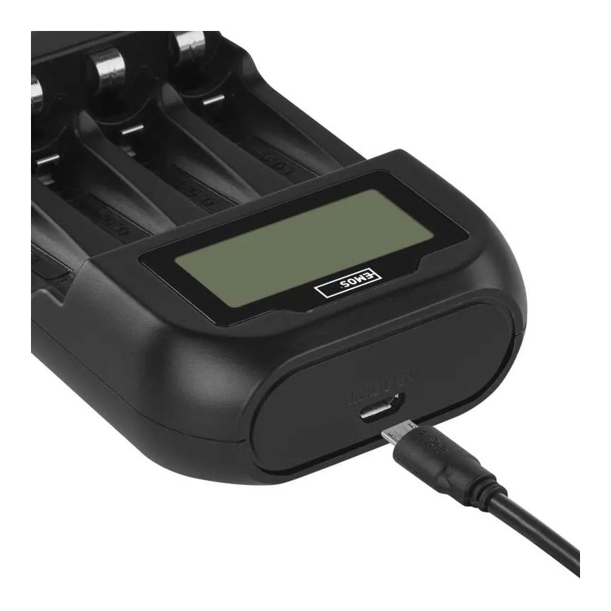 Nabíječka baterií s LCD displejem 4xAA/AAA 5V