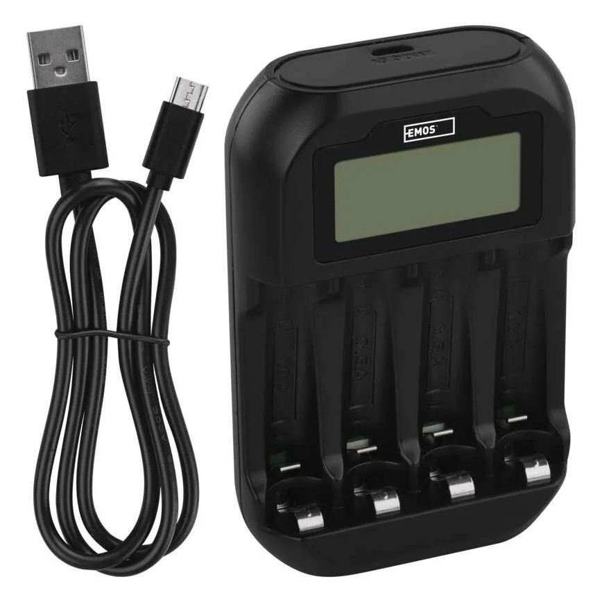 Nabíječka baterií s LCD displejem 4xAA/AAA 5V