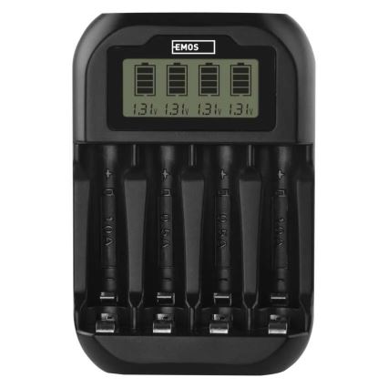 Nabíječka baterií s LCD displejem 4xAA/AAA 5V