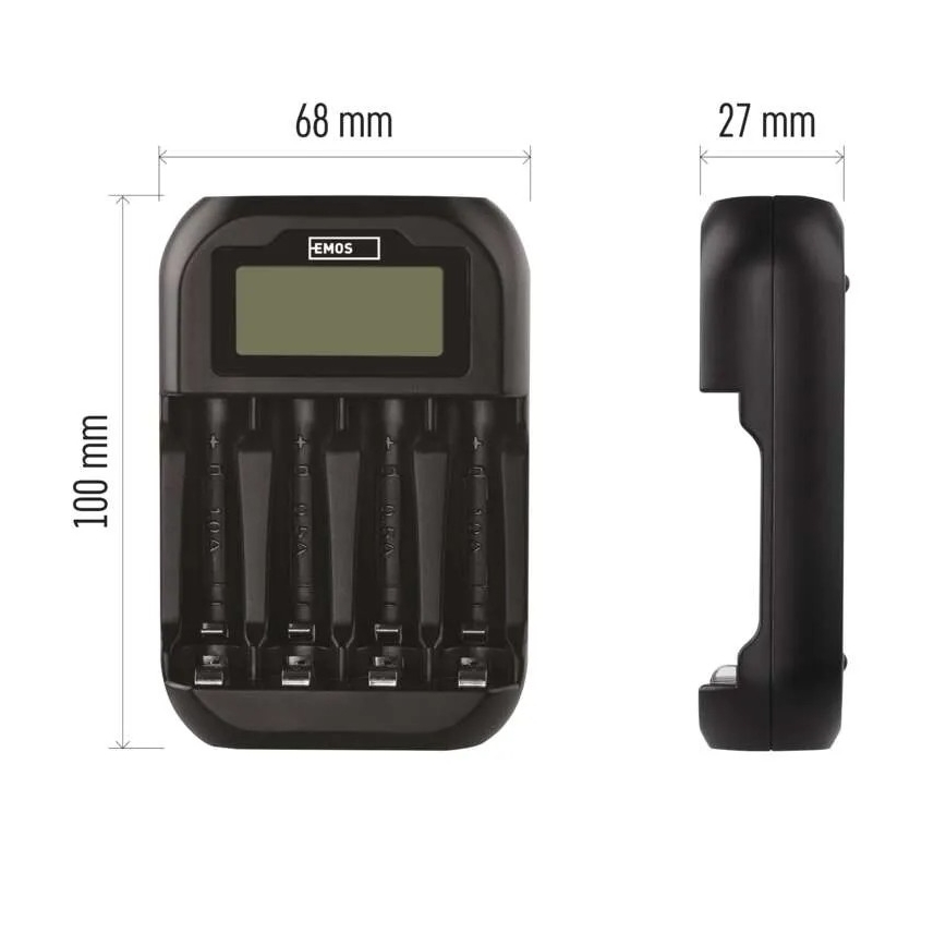 Nabíječka baterií s LCD displejem 4xAA/AAA 5V