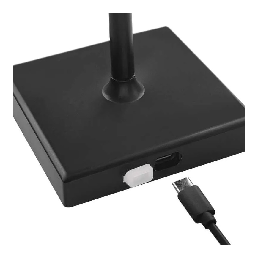 LED Stmívatelná nabíjecí lampa KATIE LED/4W/10V 1800mAh IP44 CRI 90 černá