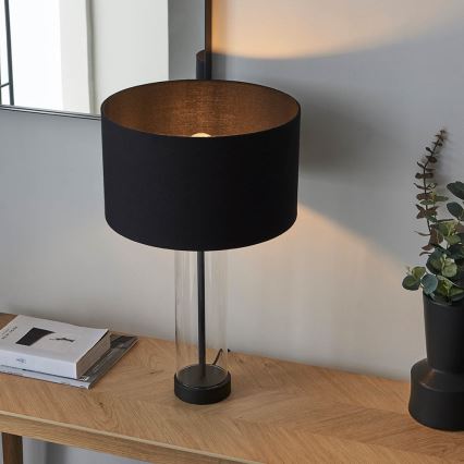 Endon 100440 - Stmívatelná stolní lampa LESSINA 1xE27/10W/230V černá
