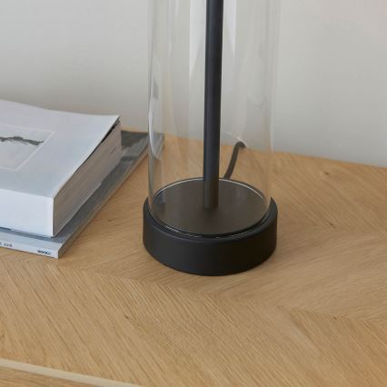 Endon 100440 - Stmívatelná stolní lampa LESSINA 1xE27/10W/230V černá