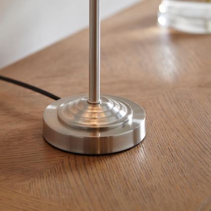 Endon 100646 - Stolní lampa HIGHCLERE 1xE14/7W/230V béžová/matný chrom pr. 25 cm