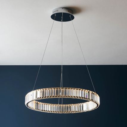 Endon 102255 - LED Stmívatelný lustr na lanku LAGUNA LED/36W/230V lesklý chrom