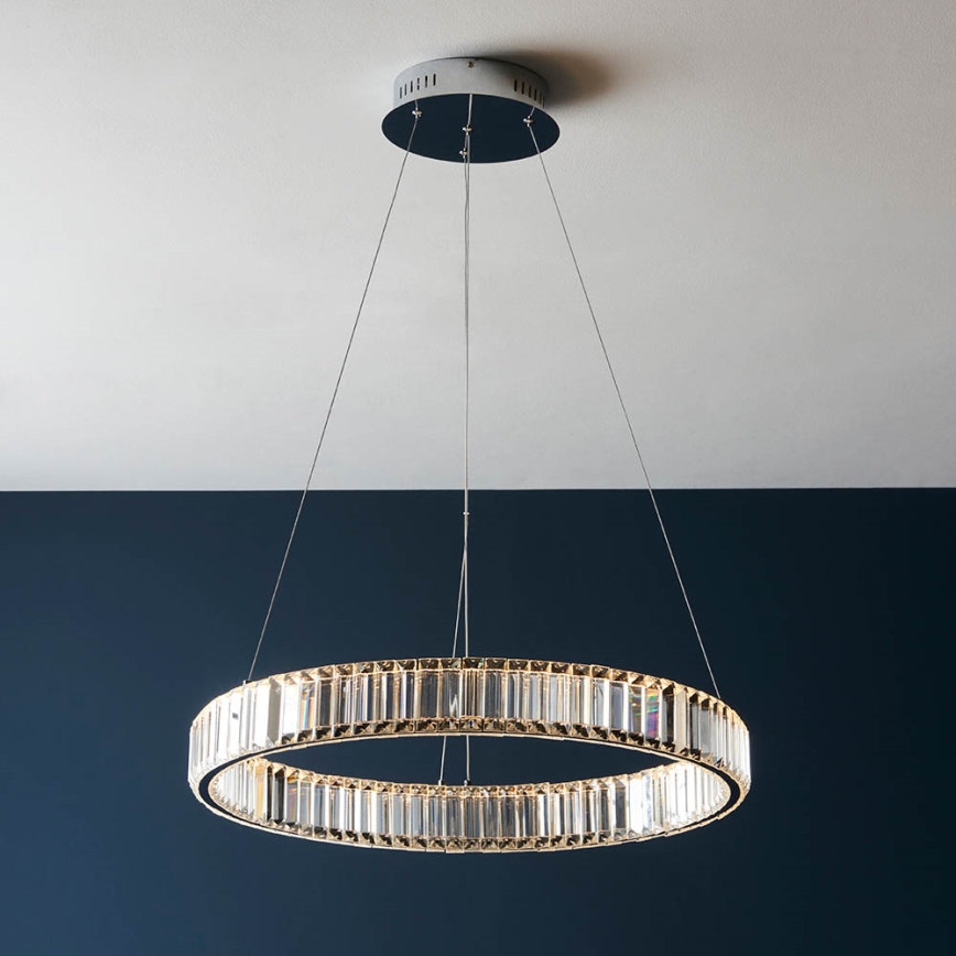Endon 102255 - LED Stmívatelný lustr na lanku LAGUNA LED/36W/230V lesklý chrom