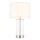 Endon 102674 - Stmívatelná stolní lampa LESSINA 1xE27/10W/230V lesklý chrom/bílá