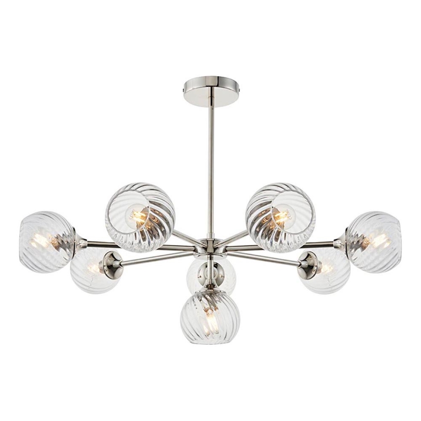 Endon 104051 - Lustr na tyči ALLEGRA 8xE14/7W/230V lesklý chrom