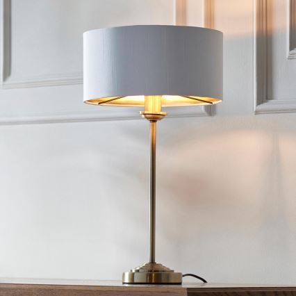 Endon 104054 - Stolní lampa HIGHCLERE 1xE14/7W/230V bílá/mosaz pr. 25 cm