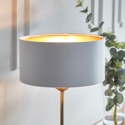 Endon 104054 - Stolní lampa HIGHCLERE 1xE14/7W/230V bílá/mosaz pr. 25 cm
