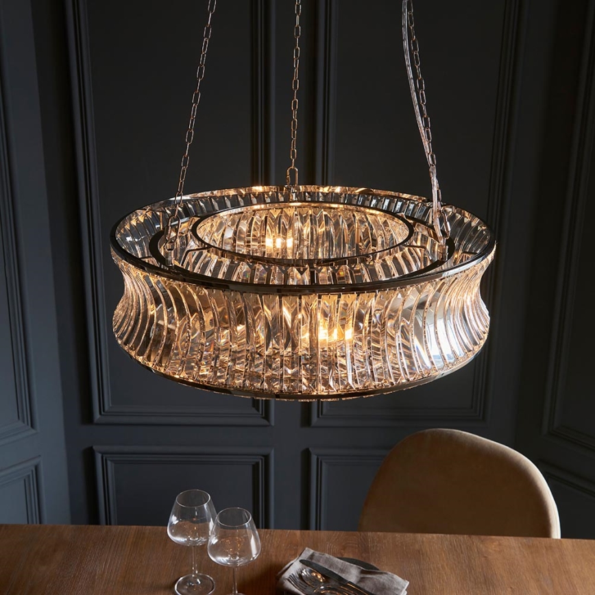 Endon 104528 - Lustr na řetězu 6xE14/6W/230V lesklý chrom