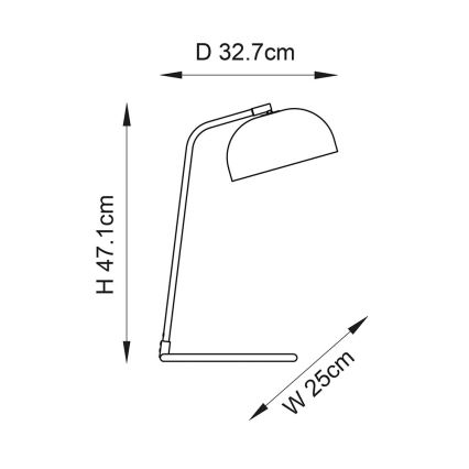 Endon 106336 - Stolní lampa BRAIR 1xE14/7W/230V černá