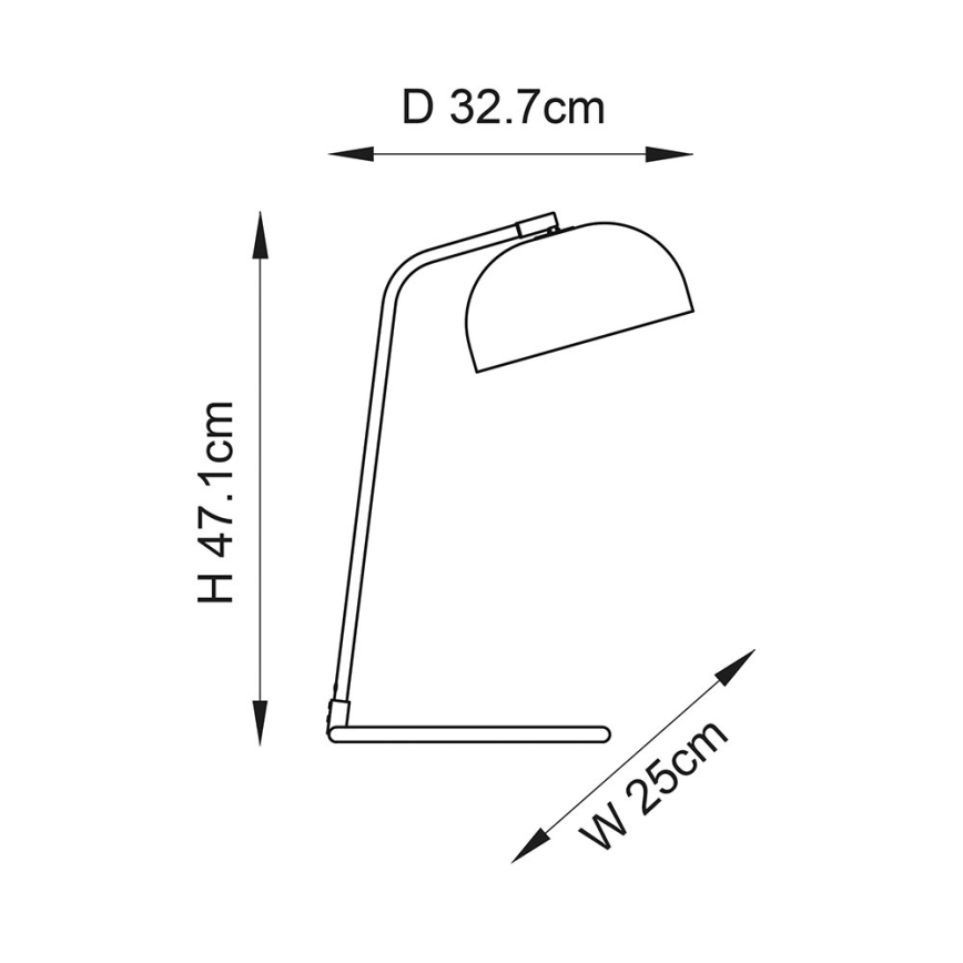 Endon 106336 - Stolní lampa BRAIR 1xE14/7W/230V černá