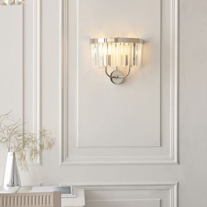 Endon 106448 - Nástěnné svítidlo CHESTERFIELD 2xE14/6W/230V lesklý chrom
