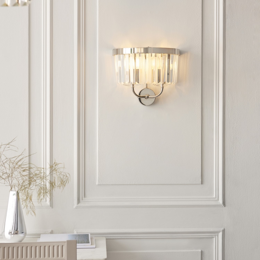 Endon 106448 - Nástěnné svítidlo CHESTERFIELD 2xE14/6W/230V lesklý chrom