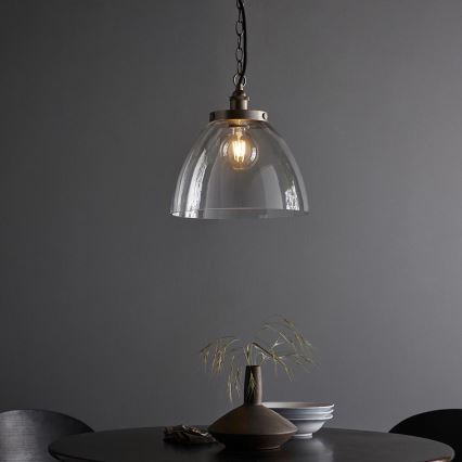 Endon 106896 - Lustr na řetězu HANSEN 1xE27/10W/230V matný chrom