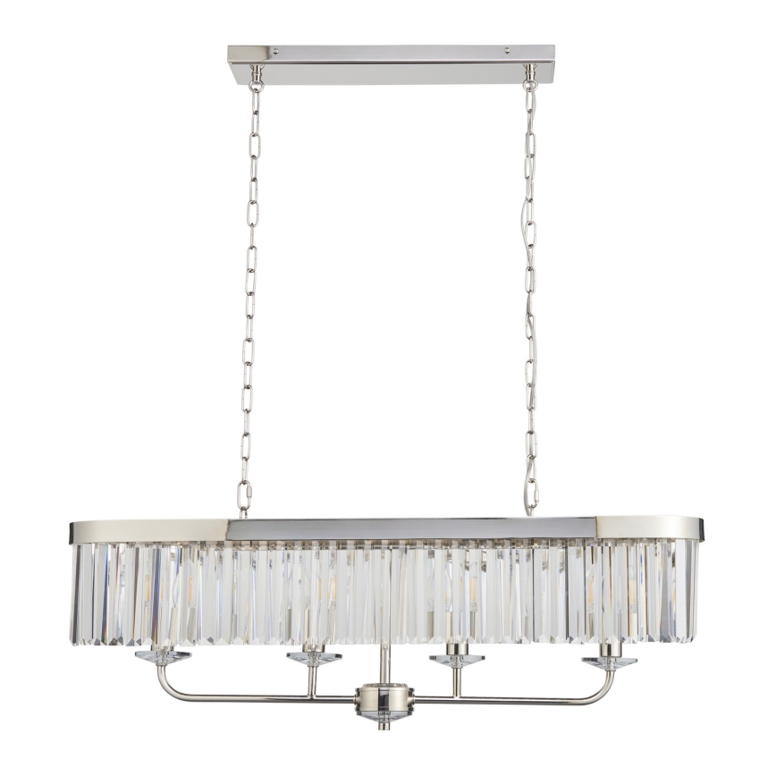 Endon 109058 - Lustr na řetězu 4xE14/6W/230V lesklý chrom