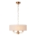 Endon 110723 - Lustr na řetězu HIGHCLERE 3xE14/40W/230V béžová/mosaz pr. 45 cm