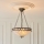 Endon 111870 - Lustr na řetězu Tiffany FARGO 3xE27/10W/230V pr. 41,5 cm