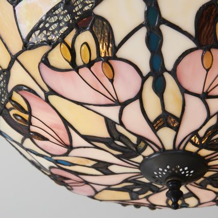 Endon 111892 - Přisazený lustr Tiffany ASHTON 3xE27/10W/230V pr. 45 cm