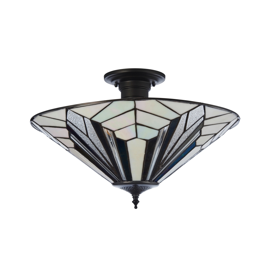 Endon 111895 - Přisazený lustr Tiffany ASTORIA 3xE27/10W/230V pr. 48 cm