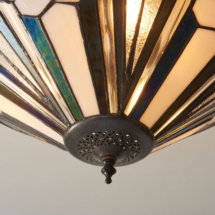 Endon 111895 - Přisazený lustr Tiffany ASTORIA 3xE27/10W/230V pr. 48 cm