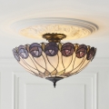Endon 111906 - Přisazený lustr Tiffany HUTCHINSON 3xE27/10W/230V pr. 50 cm