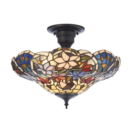 Endon 111915 - Přisazený lustr Tiffany SULLIVAN 3xE27/10W/230V pr. 40 cm