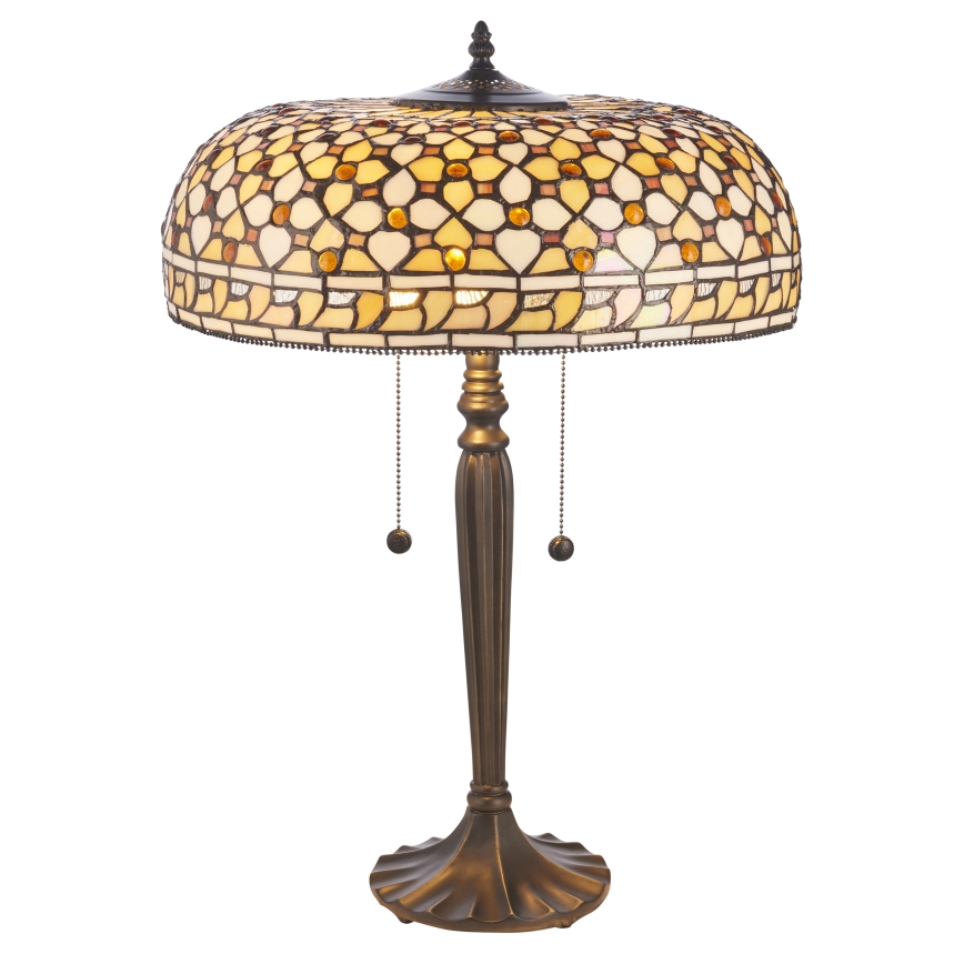 Endon 112178 - Stolní lampa Tiffany MILLE FEUX 2xE14/40W/230V pr. 45 cm
