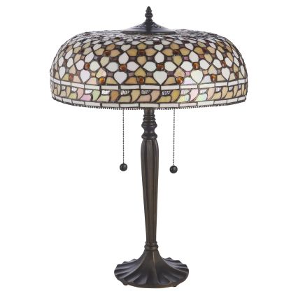 Endon 112178 - Stolní lampa Tiffany MILLE FEUX 2xE14/40W/230V pr. 45 cm