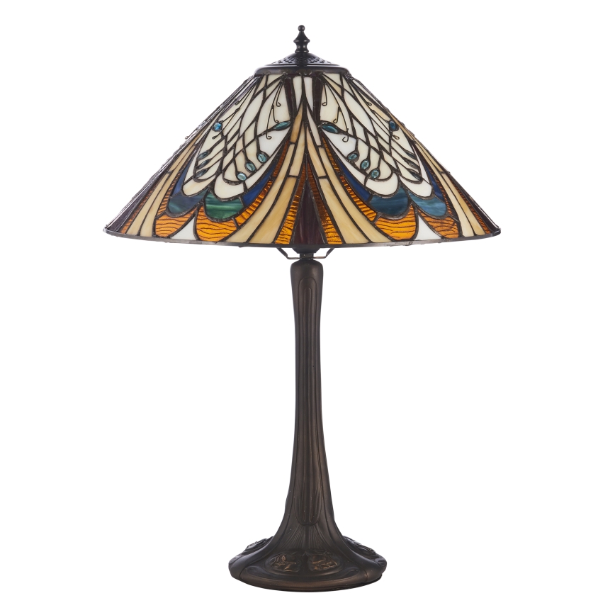 Endon 112185 - Stolní lampa Tiffany HECTOR 1xE27/10W/230V pr. 40 cm