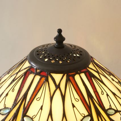 Endon 112185 - Stolní lampa Tiffany HECTOR 1xE27/10W/230V pr. 40 cm