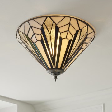 Endon 112191 - Stropní svítidlo Tiffany ASTORIA 2xE27/60W/230V pr. 40 cm