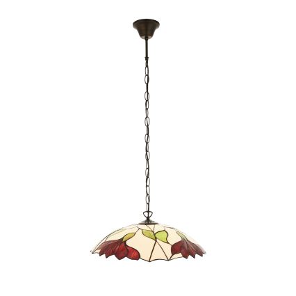Endon 112246 - Lustr na řetězu Tiffany BOTANICA 1xE27/60W/230V pr. 45 cm