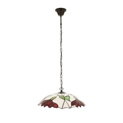 Endon 112246 - Lustr na řetězu Tiffany BOTANICA 1xE27/60W/230V pr. 45 cm