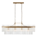 Endon 112573 - Lustr na řetězu MARIETTA 4xE14/6W/230V mosaz/čirá