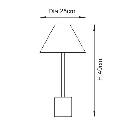 Endon 114211 - Stolní lampa 1xE14/7W/230V béžová/mosaz