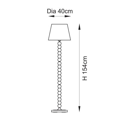 Endon 114667 - Stojací lampa HIGGLEDY 1xE27/10W/230V růžová