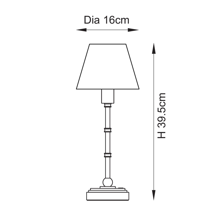 Endon 114796 - LED Stmívatelná nabíjecí stolní lampa BURLEY LED/1,5W/5V mosaz/modrá