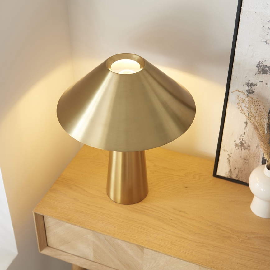 Endon 118685 - Stolní lampa ISAK 1xE27/10W/230V zlatá