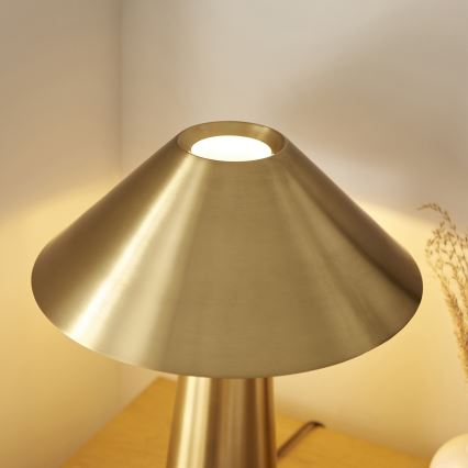 Endon 118685 - Stolní lampa ISAK 1xE27/10W/230V zlatá