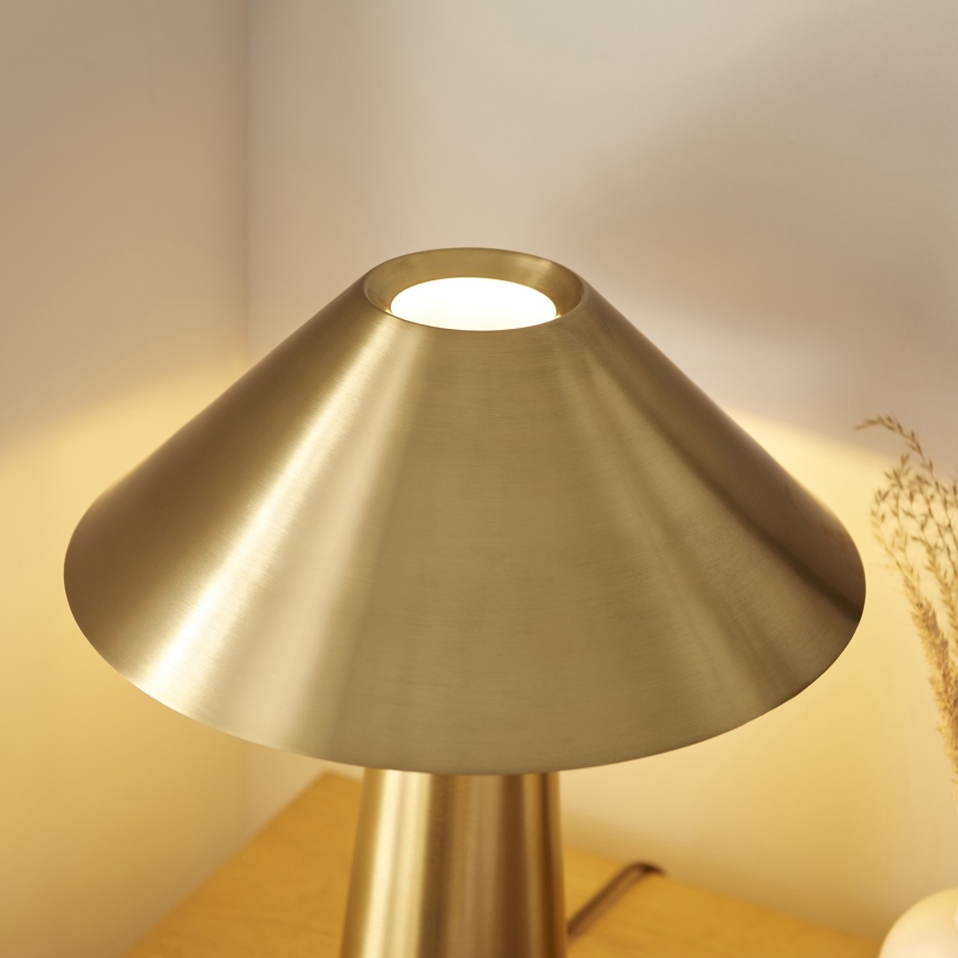 Endon 118685 - Stolní lampa ISAK 1xE27/10W/230V zlatá