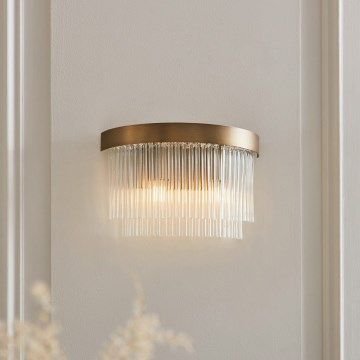 Endon 119125 - Nástěnné svítidlo CLERMONT 2xE14/6W/230V mosaz